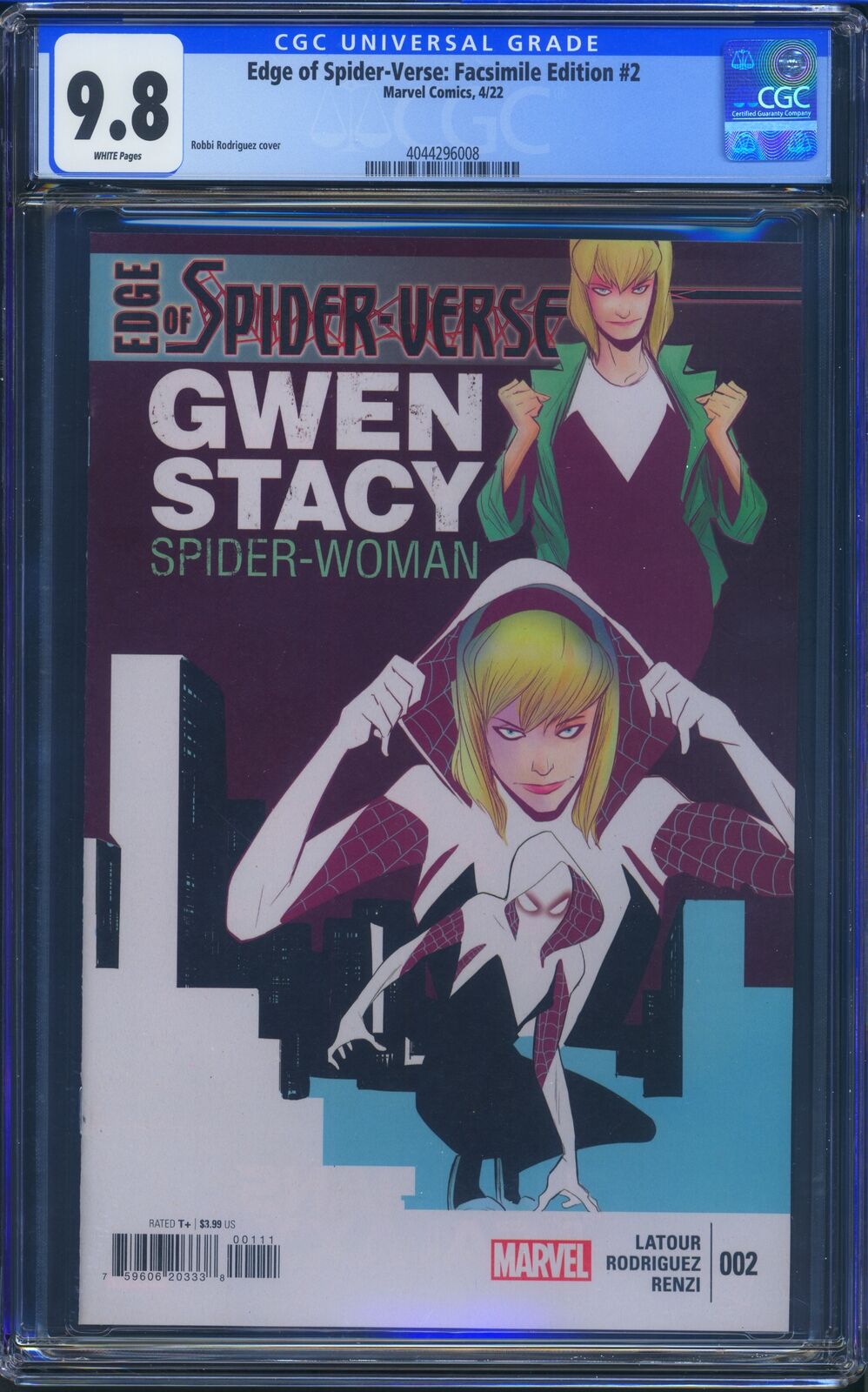 Edge of Spider-Verse #2 CGC 9.8 Facsimile Edge of Spider-Verse #2 CGC 9.8 Facsimile