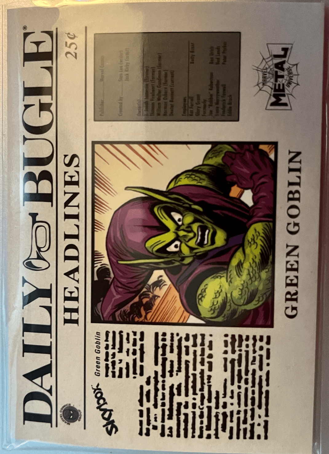 Green Goblin Daily Bugle