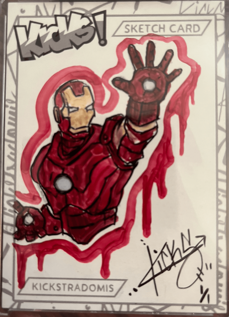 Kicks! 1of1 Sketch Iron Man