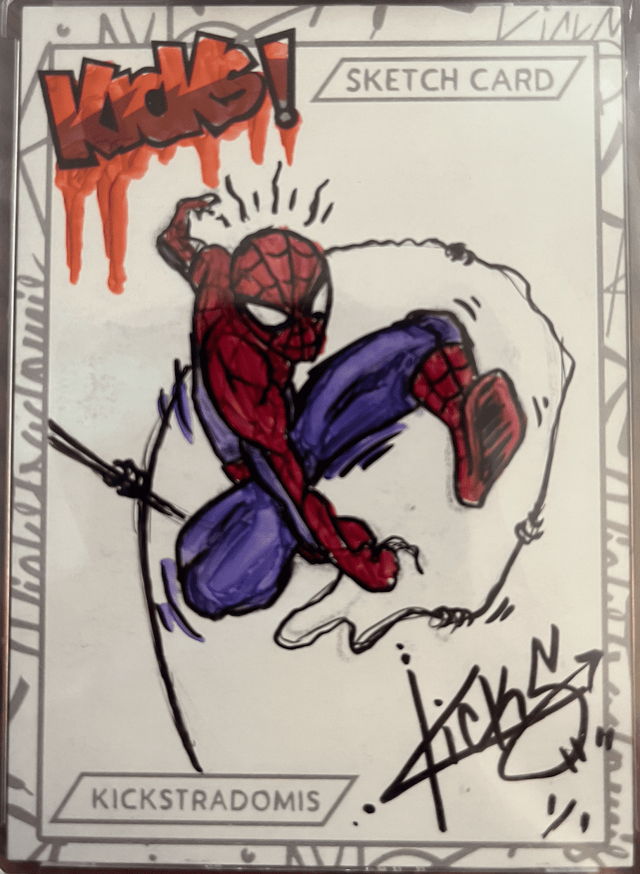 Kicks! 1of1 Spider-Man Sketch