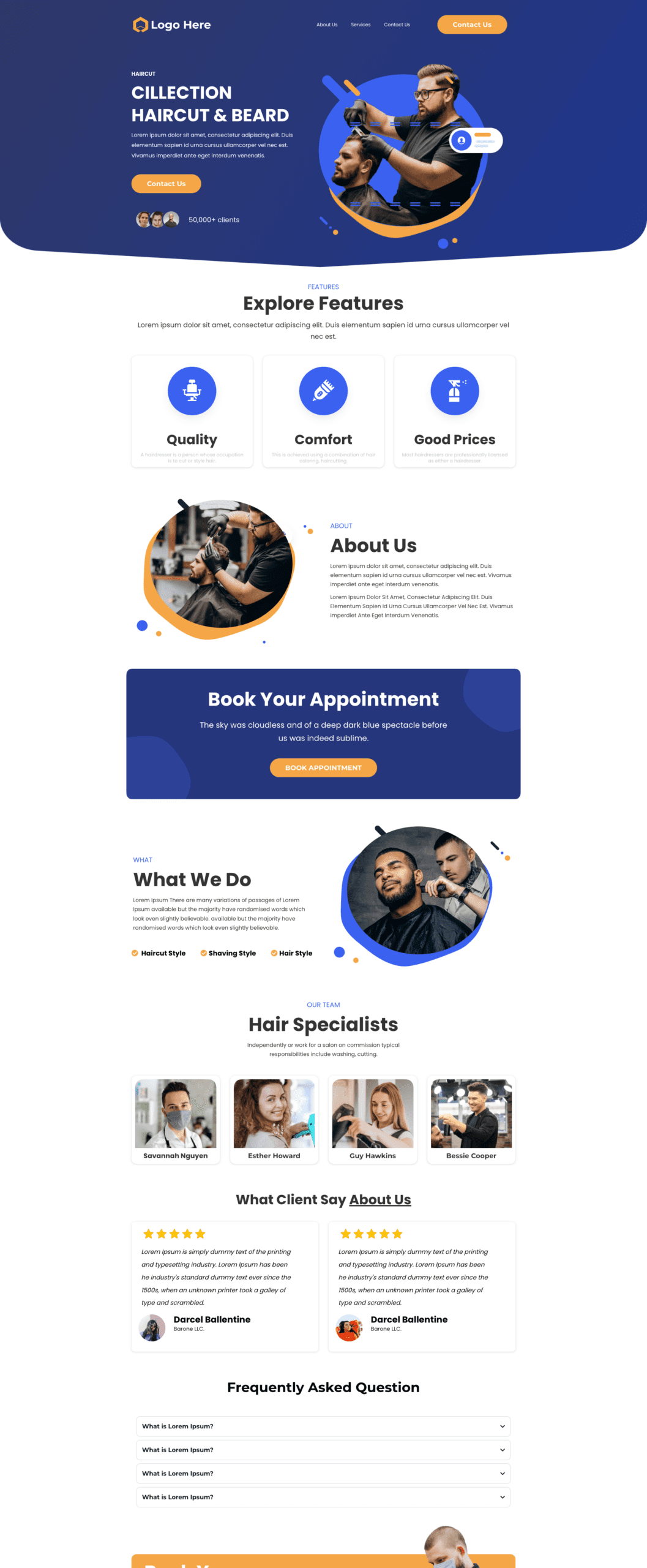 Legendary Leads Funnel Template - Barber