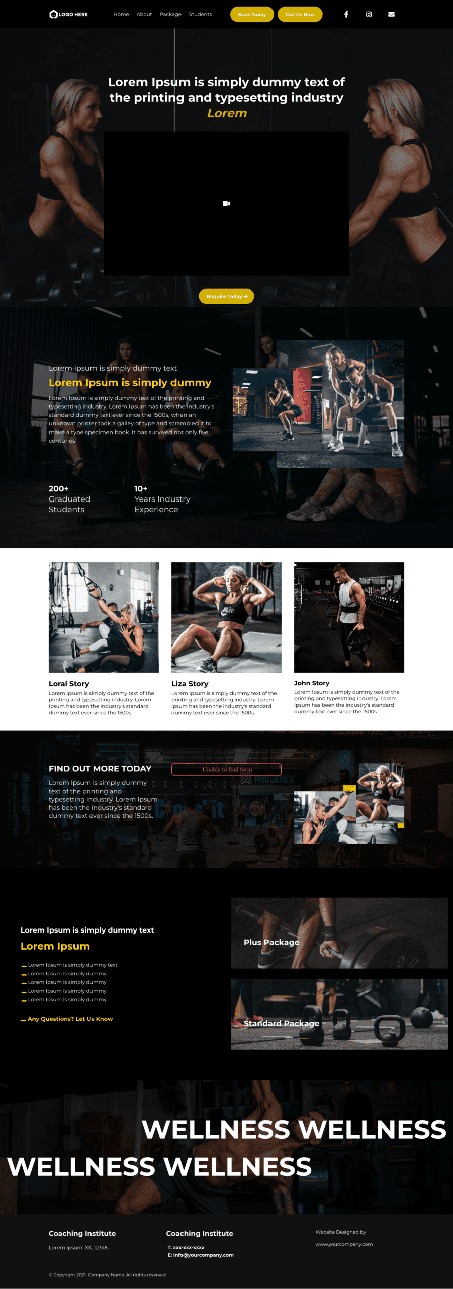 Legendary Leads Funnel Template - Fitness