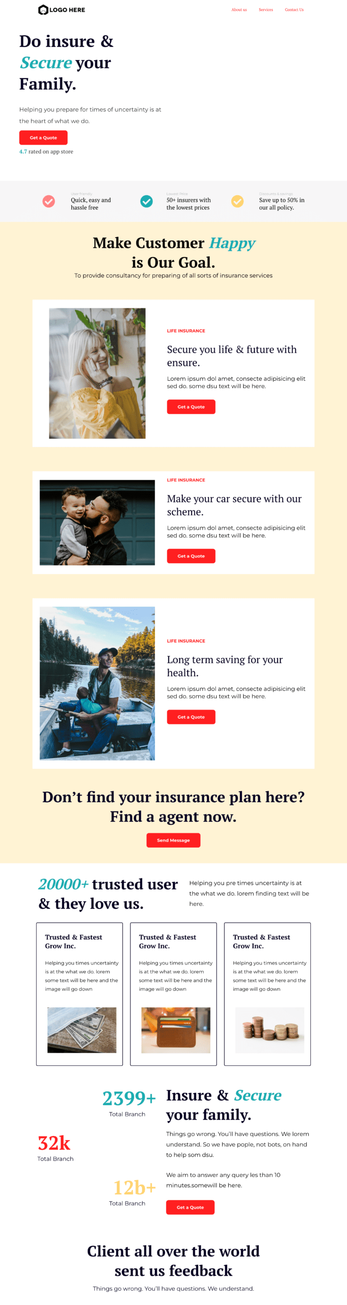 Legendary Leads Funnel Template - Insurance