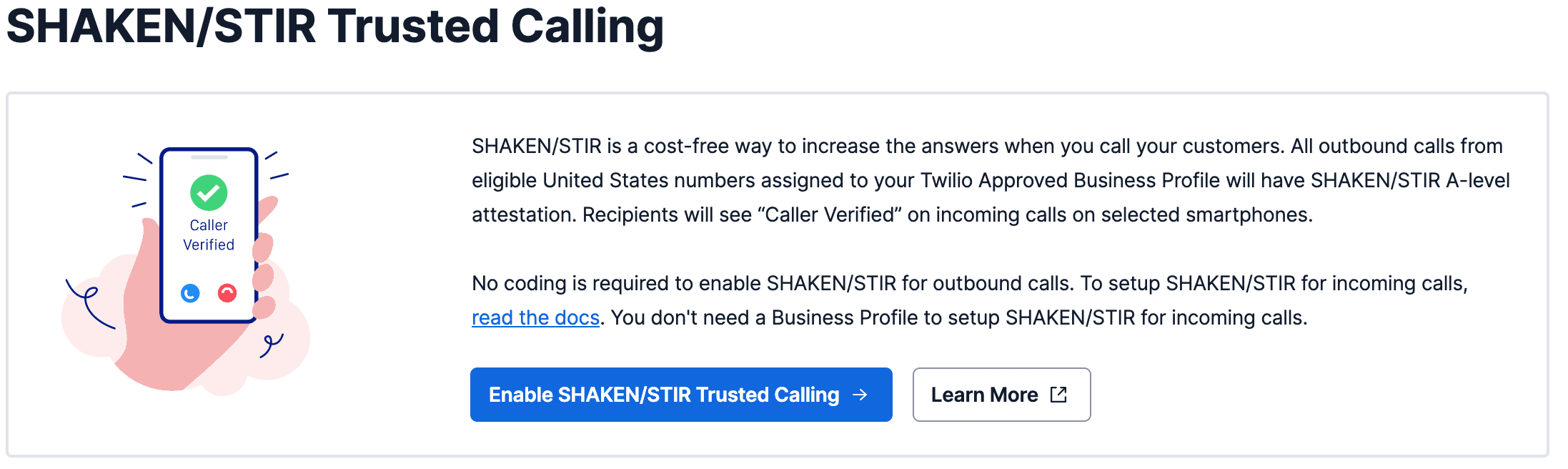 SHAKEN/STIR Trusted Calling